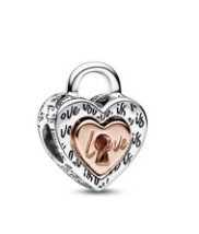 چارم مهرهای قفل عشق دو رنگ جدا شونده پاندورا