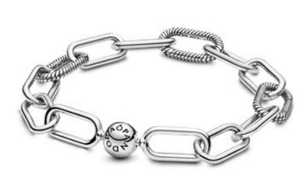 دستبند زنجیری ام-ای قفل گرد پاندورا