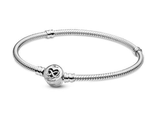 دستبند مفتولی تو پر پاندورا Moments Heart Infinity