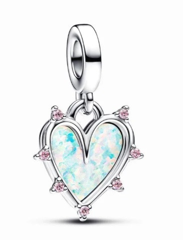 چارم آویز دو بخشی اوپال دوستی پاندورا