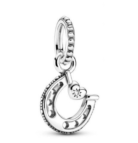 چارم آویز خوش شانسی نعل اسب پاندورا