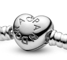 قفل قلب پاندورا بدون نگین مناسب دستبند النگویی و مفتولی پاندورا